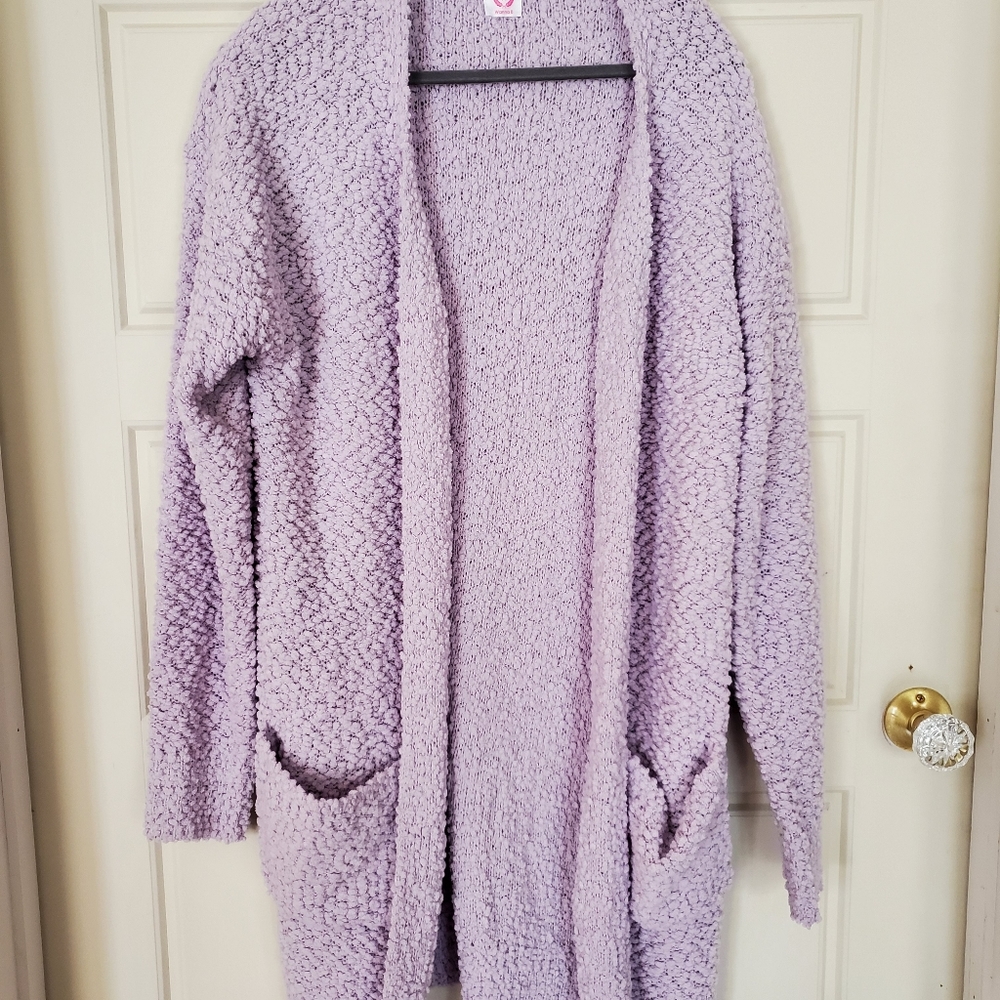 💎Avery LAVENDER Popcorn Cardigan